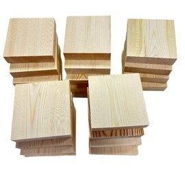 MiniStarCut 20 Pieces of Camphor Pine.3.15in×3.15in×0.78in Unprocessed Pine Wood Chips, for Crafts, Mulch & Biomass Fuel Eco-Friendly DIY Supplies