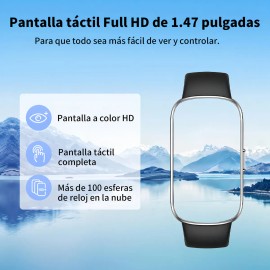 Reloj Inteligente Smart Watch Bluetooth,para Hombres Y Mujeres,notificaciones De Llamadas Y Mensajes Entrantes,ip68,frecuencia Cardíaca 24/7,oxígeno En Sangre, Contador De Pasos De Calorías.