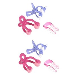 FRCOLOR 6pcs Nose Shaping Set Ergonomic Nose Roller Lifting Clips for Straightening Beauty Enhancement