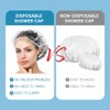 Yizijizi Gorros Ducha Desechables Gorro Grande Grueso Transparente Impermeable Mujer