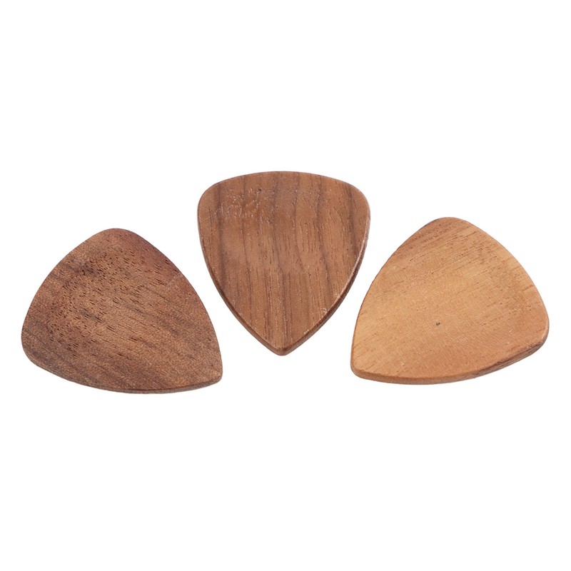 Wood Guitar Pick Holder Set 3 Pcs Wooden Guitar Picks