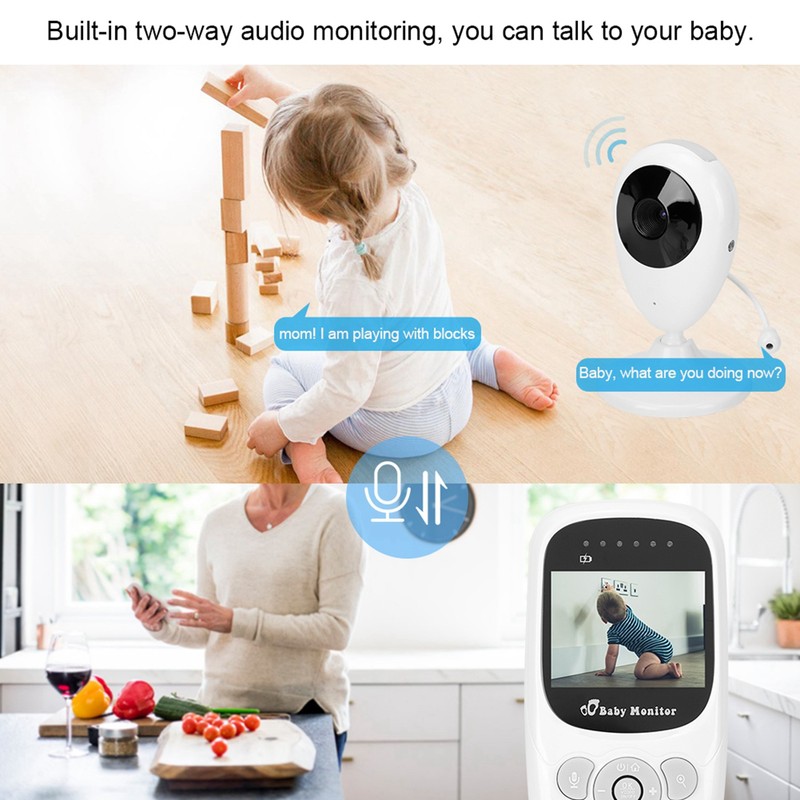 SP880 Digital Wireless Baby Monitor Night Vision Temperature Sensor