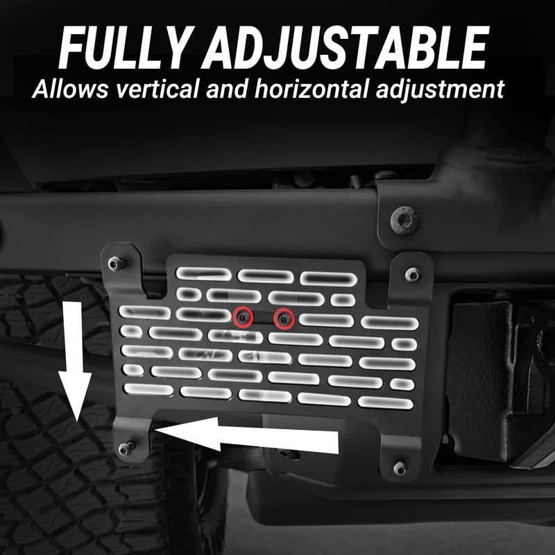 Klutchtech Bronco License Plate Holder 2021-2024, Front Plate Frame for