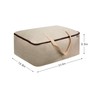 Surblue Clothes Storage Bag Organizer with Durable Handles Thick Fabric