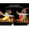 Piklohas Resharpenable Bread Knife, 8 Inch Multifunction Serrated Knife, German