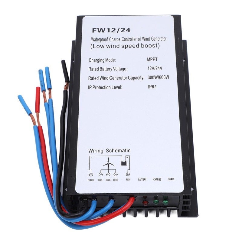 MPPT Wind Turbine Charge Controller, 12V/24V 300W/600W Wind Turbine Generator