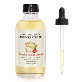 Soothing House Pistachio Vanilla Caramel Body Oil - Nourishing Body Moisturizer for Soft, Glowing Skin with Jojoba & Almond Oil (4 fl oz)