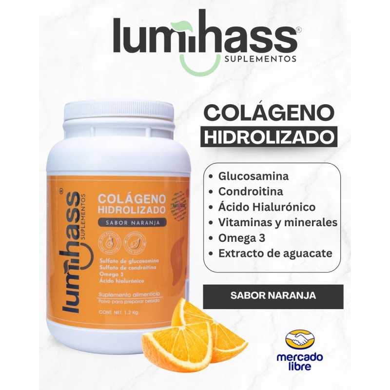 Colágeno Lumihass 3 Botes - Arandano Naranja Y Fresa |