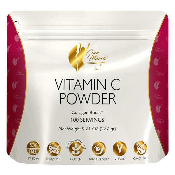 Cocó March N.M.D 1000 mg Vitamin C Powder- for Collagen