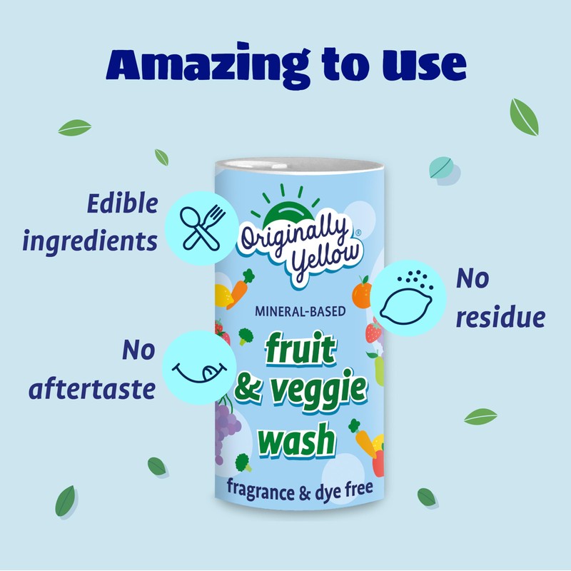 Originally Yellow All-Purpose Fruit and Veggie Wash | Plant-Based House
