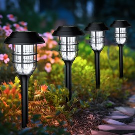SOLPEX Solar Lights for Outside, Solar Outdoor Pathway Garden Lights Waterproof, Solar Powered Landscape Lighting for Yard, Garden, Pathway, Patio, Porch, Walkway, Driveway, 12 Pack(Cold White)