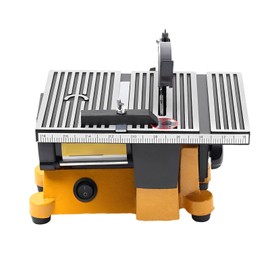 4" Mini Table Saw, 90W Hobby Miter Saw for DIY Handmade Woodworking Crafts, Electric Cutting Machine with 3 blades, for Plastic, Wood, Glass, Stone, Plywood, Acrylic, PVC Pipe