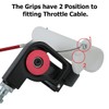 CGEAMDY Motorbike Throttle Grip Handlebar with Cable, Motorcycle 22mm Quick