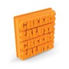Zoku Unisex Cheers and Salute Ice Cube Tray, Orange