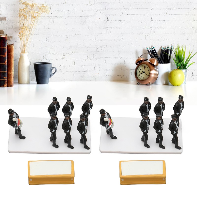 Coffin Dance Model Funeral Action Figures Coffin People Figurines Set