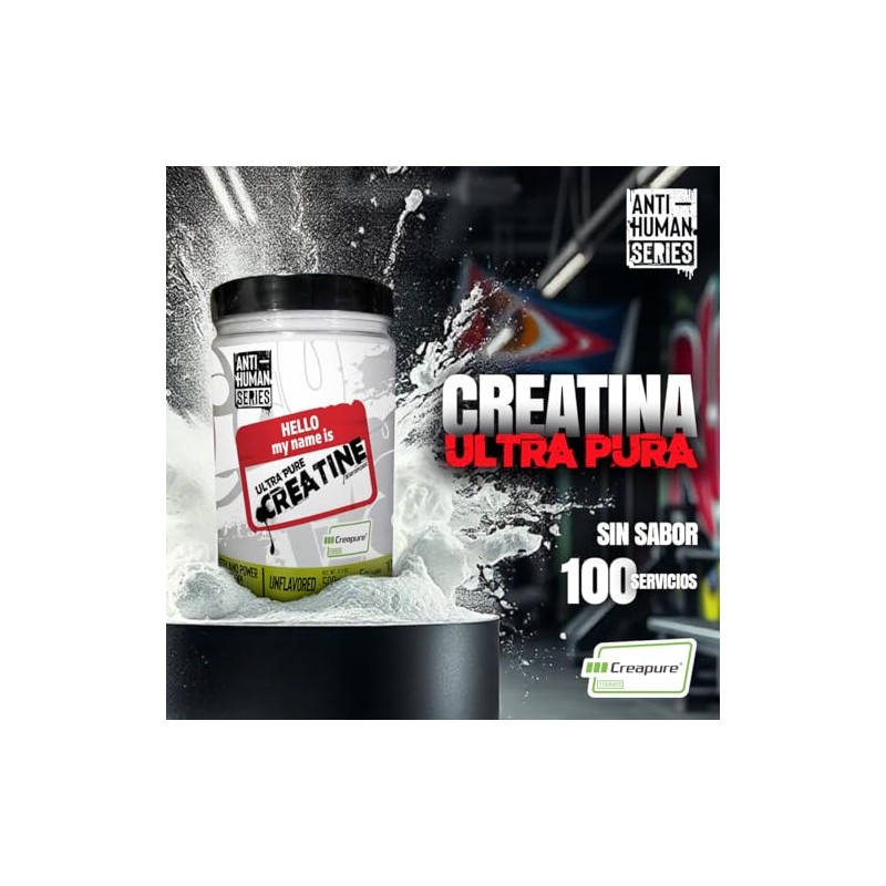 Antihuman Series Ultra Pure Creatine | Monohidrato de Creatina Creapure®