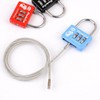 2-Way Extendable Wire Cable Dial Lock 2ea