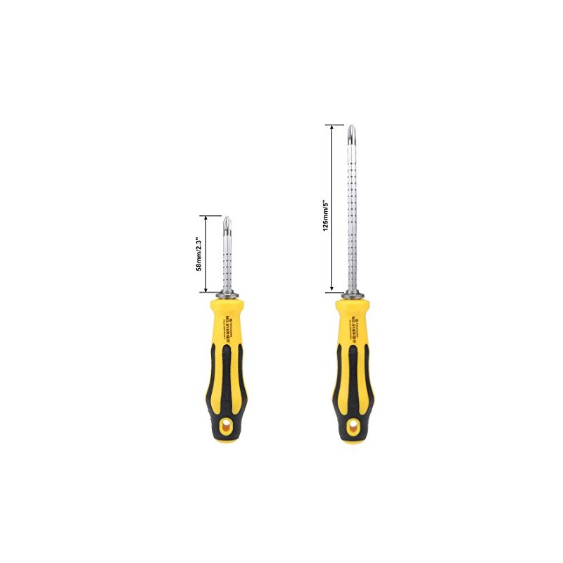 sourcing map 2 in 1 Screwdriver Adjustable Length #2 (PH2)