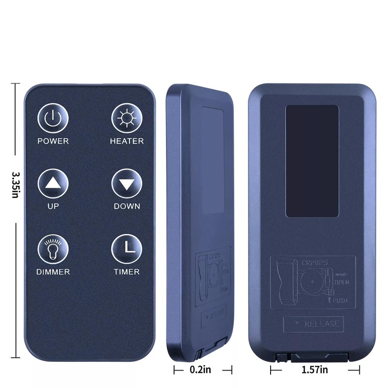 ZWP Replacement Remote Control Compatible for Great World Electric Fireplace