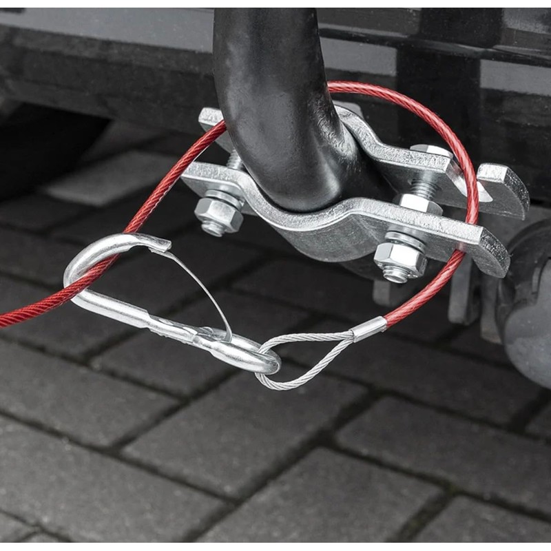 Freizeli ProPlus Trailer Safety Rope 1 Metre Red Brake Breakaway