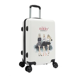 Nicole Lee Nikky 21-Inch Hardcase Luggage, 360° Spinner Wheels, TSA-compliant Lock (TRIO)