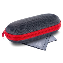 FEFI - Lightweight Hard Case Glasses Case - Sports and Sunglasses Case, red