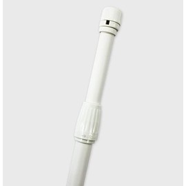 8.5 ft (2.4 m) standard pole (2 stage telescopic), white