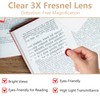 4 PCS 3X Fresnel Magnifying Glass, Portable Credit Card Magnifier