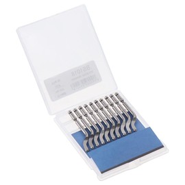 AllGIFT Trimming Blade 10pcs High Speed Steel Detachable Precision Edge Burr Removal Deburring Tool Durable BS1018 Deburring Blades Resin Art, Metal Work