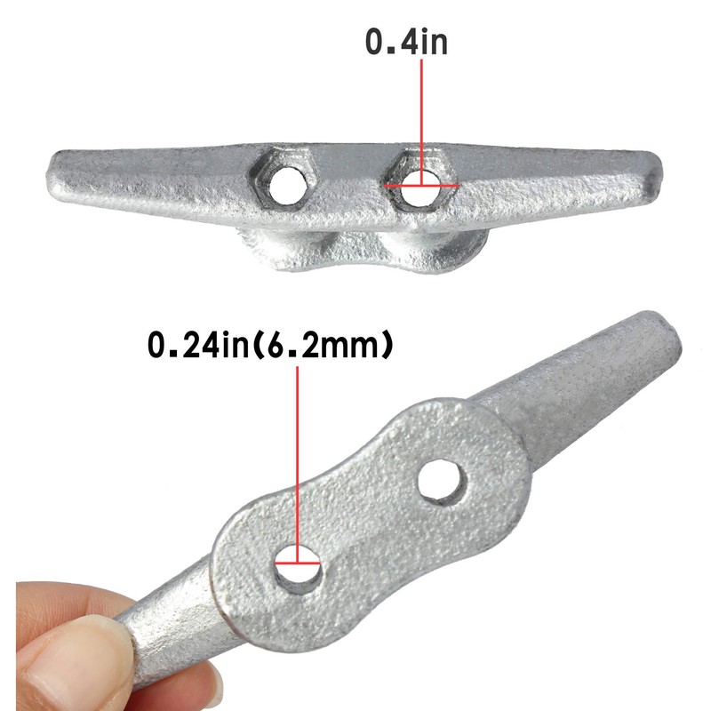 VEITHI Dock Cleat 4 inch - Hot Dipped Galvanized Boat