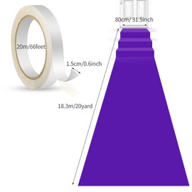 Carpet Runner Runway Rug 55gsm Thickness with 1 Piece Carpet Tape for Wedding Christmas Xmas Thanksgiving Outdoor Accessories, Wedding Party Hallway Rug(Purple, 4 x 30 Feet)