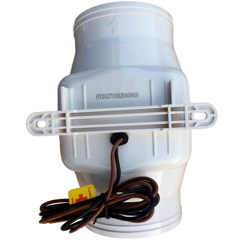 OASIS MARINE 4-Inch in-Line Bilge Air Blower Fan, 12V DC