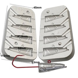 Crazy Sand Eel Mould 30-40-50-60g Fishing Jig Head Mould