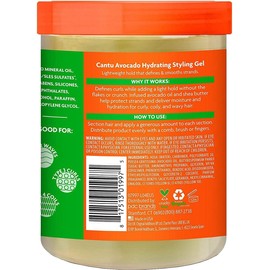 Cantu Gel hidratante de aguacate (paquete de 1)