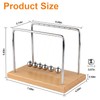 Smilesorg Newton's Cradle Balance Balls Fascinating Physics Gadget for Home