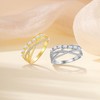 STARCHENIE Twisted Knot Ring 925 Sterling Silver 18k Gold Plated