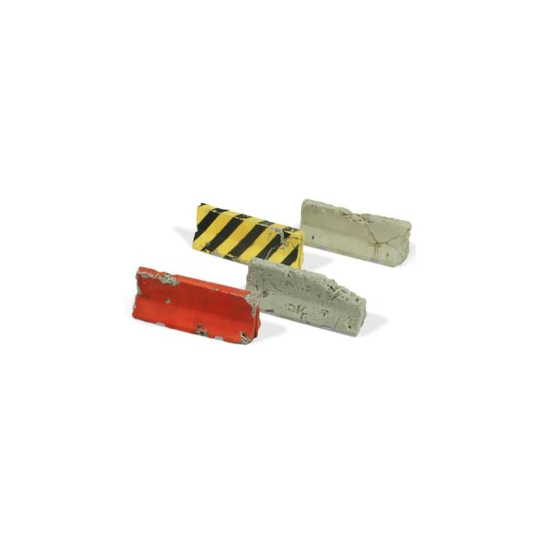 Vallejo 705215 SC215 12785 Damaged Modern Concrete Barriers, Set of