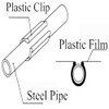 Greenhouse Plastic Film Snap on Clamps for 1-3/8 Inch OD