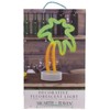 12 Inch Battery Operated Fluorescent Palm Tree Table Lamp