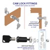 Jayseon 3 Pack RV Storage Lock, 5/8" Cabinet Locks with