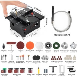 Mini Multi-Functional Table Saw,Portable Mini Desktop Electric Saw for Wood Cutting, Skil Table Saw for Plastic Acrylic Cutting.