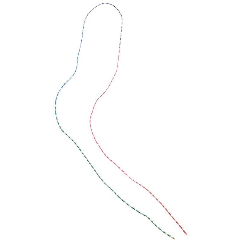 Artemio 30-Piece Multi-Coloured Twisted Threads for Scoubidous (22010001)
