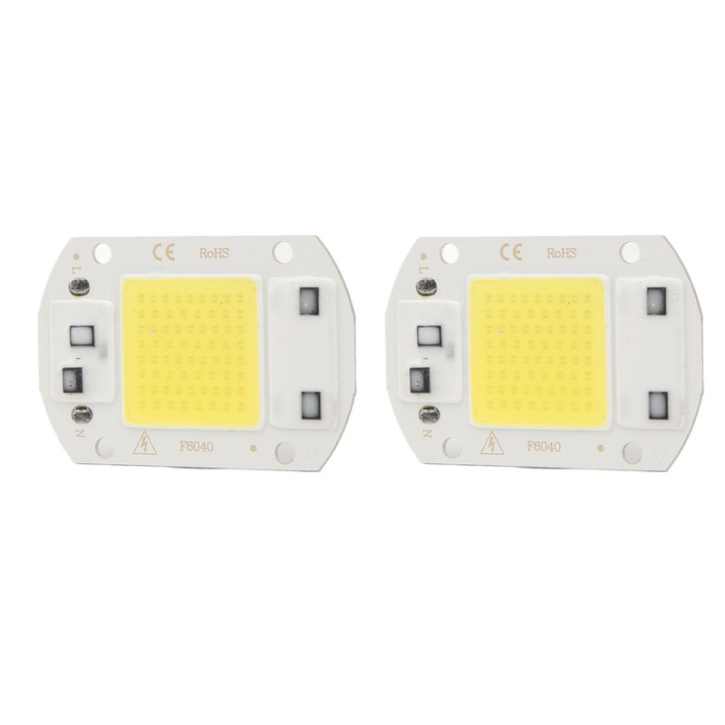 2 Pcs LED COB Chip High Power Driverless Integrated SMD