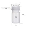 Parent Transparent Wide-Neck Bottles with Transparent Lids, 10 X, 50
