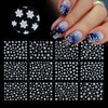 Snowflakes Nail Art Stickers Christmas Nail Decals, White Winter Nail