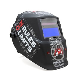 Lincoln Electric No Rules No Limits Welding Helmet K4983-1, Auto Darkening, Lightweight Weld Headgear, Shade 7-13, Grind Mode, Use for Stick, TIG, Pulsed TIG, MIG, Pulsed MIG, Flux Core, Gouging