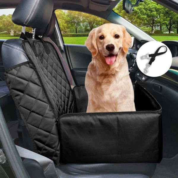 Flow.Month Pet Front Seat Cover Booster Seat Deluxe 2 in