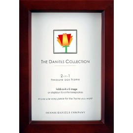 Dark-walnut stain 4x6 shadow box 1.25inch depth by Dennis Daniels - 4x6