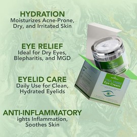 NOVEHA- Crema antiarrugas para ojos con aceite de árbol de té: crema para párpados para piel seca y con picazón, cicatrices | Crema hidratante para ro