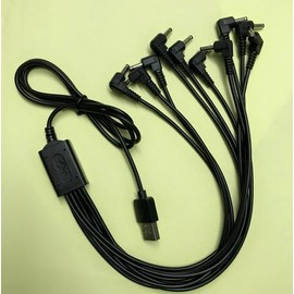 Guitar Pedal Power Supply, 10 Isolated DC9V Outputs, USB 5V Input, Portable for Effect Pedal Board